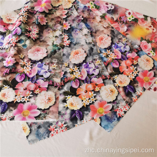 Challie somali somali Digital Viscose Floral Flower Rayon面料